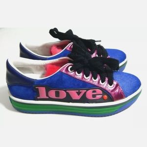 Marc Jacobs Love Empire Fur Accent Sneakers